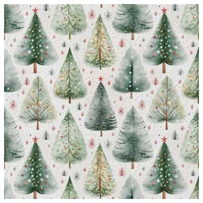 TISSUS COTON IMPRIME SAPIN