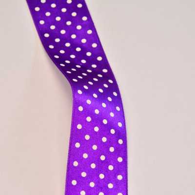 RUBAN SATIN PETITS POIS 38mm