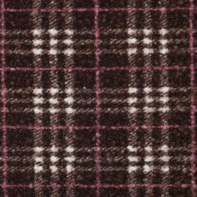 TISSUS BOUCLETTE IMPRIME MARRON