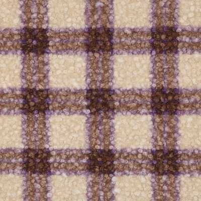 TISSUS BOUCLETTE IMPRIME RAISIN