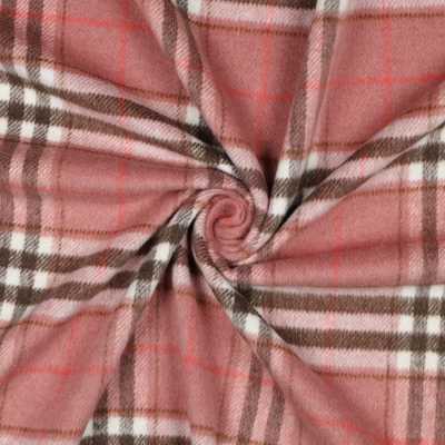 TISSUS SERGE BROSSE ROSE