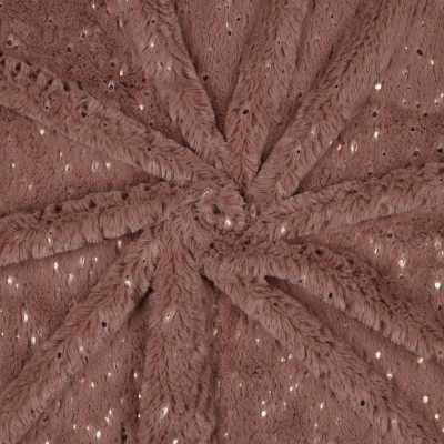 TISSUS POLAIRE LUREX ROSE