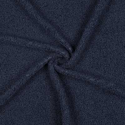 TISSUS BOUCLETTE BLEU MARINE