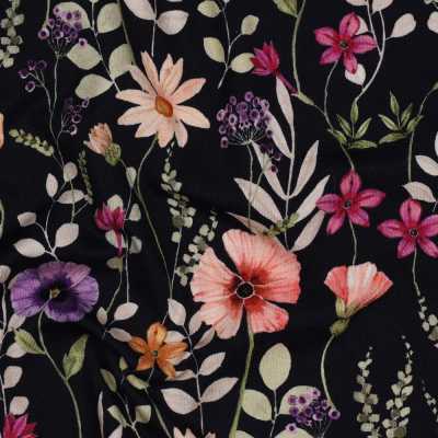 TISSUS JERSEY IMPRIME FLEURS