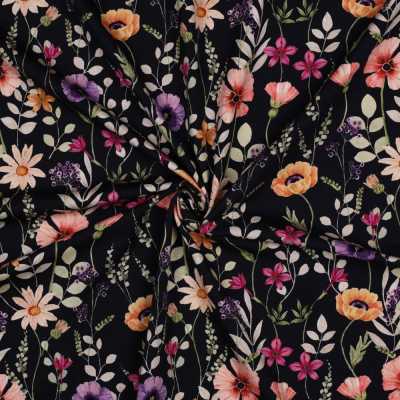 TISSUS JERSEY IMPRIME FLEURS