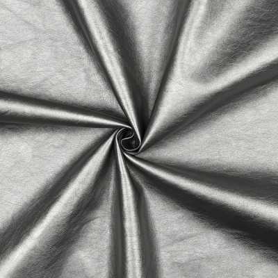 TISSUS SIMILI CUIR ARGENT