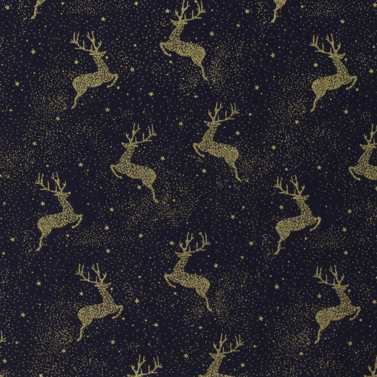 TISSUS POPELINE COTON FETES RENNES BLEU MARINE