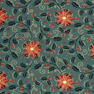 TISSUS POPELINE COTON FETES GUI VERT KAKI