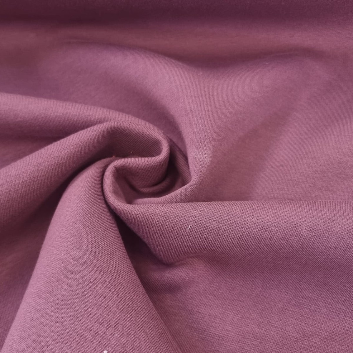 TISSUS SWEAT UNI AUBERGINE