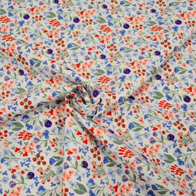 TISSUS COTON IMPRIME FLEURS