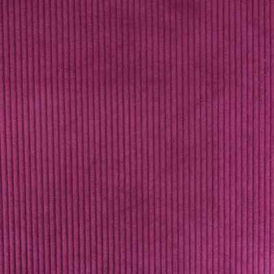 TISSUS VELOURS CÔTELÉ HUGGY AUBERGINE