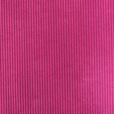 TISSUS VELOURS CÔTELÉ HUGGY ROSE HIBISCUS