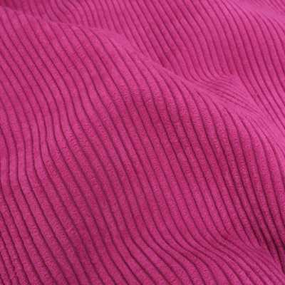 TISSUS VELOURS CÔTELÉ HUGGY ROSE HIBISCUS