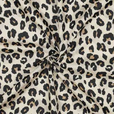 TISSUS COTON IMPRIME LEOPARD