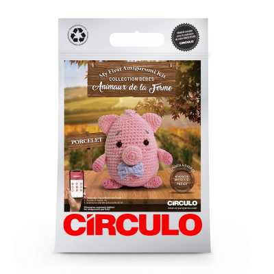 KIT CROCHET AMIGURUMI PORCELET