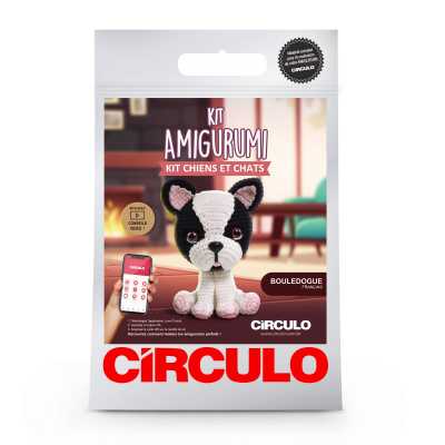 KIT CROCHET AMIGURUMI BOULEDOGUE