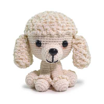 KIT CROCHET AMIGURUMI CHIEN CANICHE
