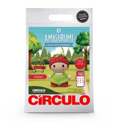 KIT CROCHET AMIGURUMI FRAISE