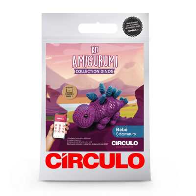 KIT CROCHET AMIGURUMI STEGOSAURE