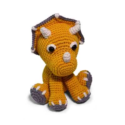 KIT CROCHET AMIGURUMI TRICERATOPS