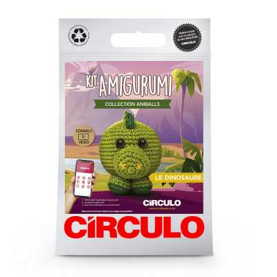 KIT CROCHET AMIGURUMI DINOSAURE ANIBALLS