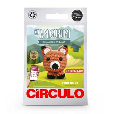 KIT CROCHET AMIGURUMI RENARD ANIBALLS