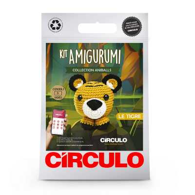 KIT CROCHET AMIGURUMI TIGRE ANIBALLS