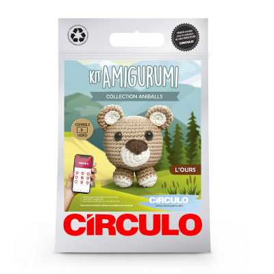 KIT CROCHET AMIGURUMI OURS ANIBALLS