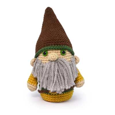 KIT CROCHET AMIGURUMI GNOME ELEMENT TERRE