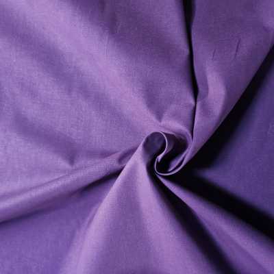 TISSUS COTON UNI AUBERGINE
