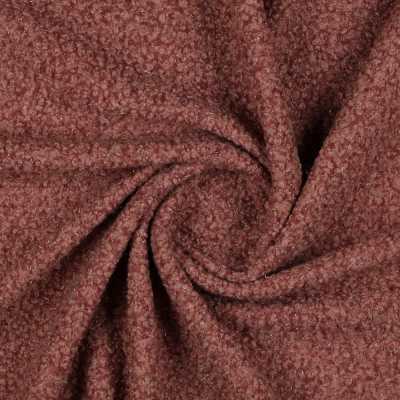 TISSUS BOUCLETTE LUREX VIEUX ROSE