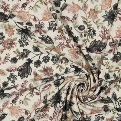 TISSUS JERSEY LIN IMPRIME FLEURS