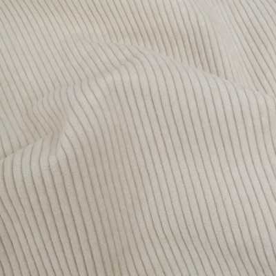 TISSUS VELOURS CÔTELÉ HUGGY ECRU