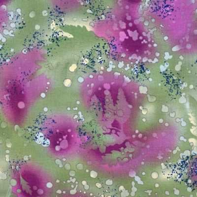 TISSUS BATIK BLACK ORCHID