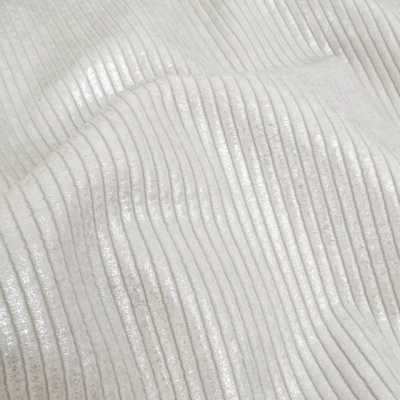 TISSUS VELOURS CÔTELÉ HUGGY ARGENT