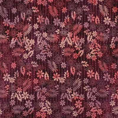 TISSUS VISCOSE BATIK CERISE