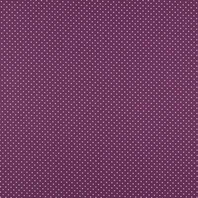 TISSUS COTON POIS VIOLET