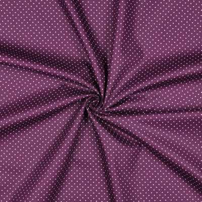 TISSUS COTON POIS VIOLET