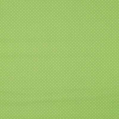 TISSUS COTON POIS CITRON VERT