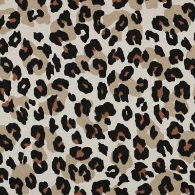 TISSUS CANVAS LEOPARD ANIMAL