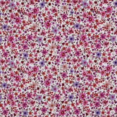 TISSUS JERSEY FLEURS