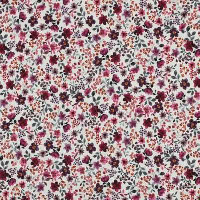 TISSUS JERSEY FLEURS GOTS