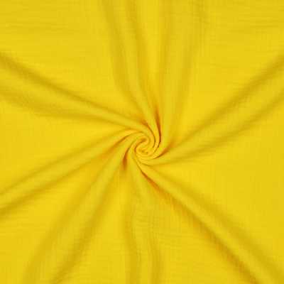 TISSUS DOUBLE GAZE JAUNE CITRON