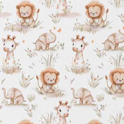 TISSUS COTON IMPRIME ANIMAUX