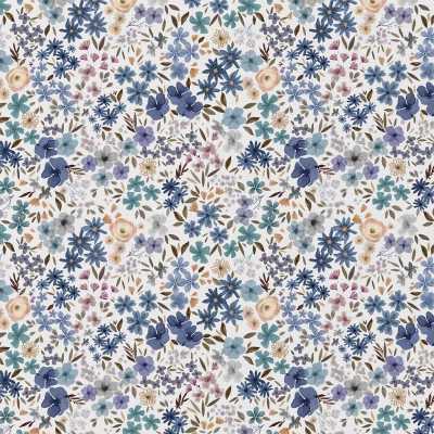 TISSUS COTON IMPRIME FLEURS