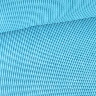 TISSUS VELOURS CÔTELÉ HUGGY TURQUOISE