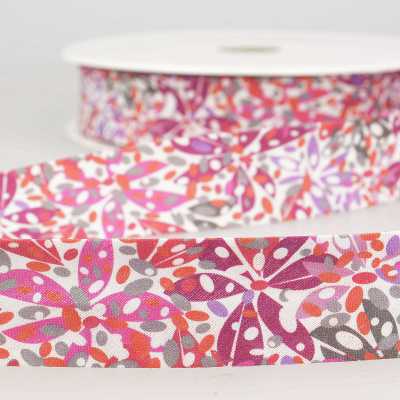 BIAIS REPLIE FLEURS 27MM