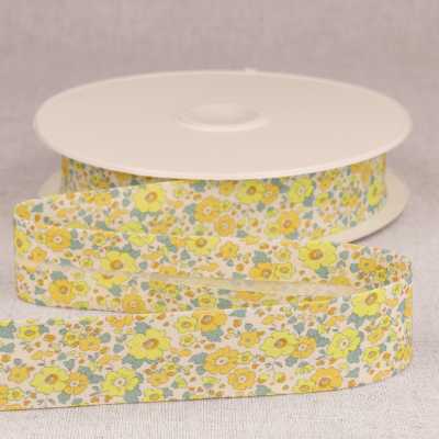 BIAIS REPLIE FLEURS 25MM