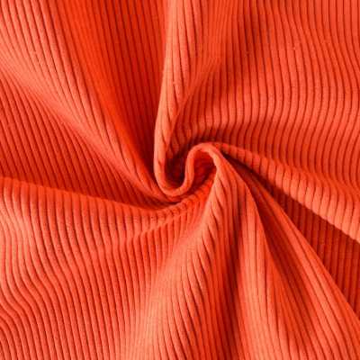 TISSUS VELOURS CÔTELÉ HUGGY ORANGE