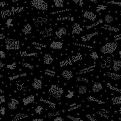 TISSU HARRY POTTER NOIR